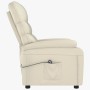 Cream Faux Leather Power Recliner by vidaXL, Armchairs - Ref: Foro24-3073671, Price: 219,99 €, Discount: %