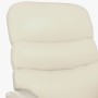 Sillón reclinable eléctrico de cuero sintético crema de vidaXL, Sillones - Ref: Foro24-3073671, Precio: 219,46 €, Descuento: %