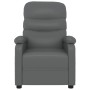 Sillón reclinable eléctrico de cuero sintético gris de vidaXL, Sillones - Ref: Foro24-3073673, Precio: 208,63 €, Descuento: %