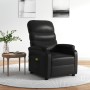 Sillón de masaje reclinable eléctrico de cuero sintético negro de vidaXL, Sillones de masaje eléctricos - Ref: Foro24-3073677...