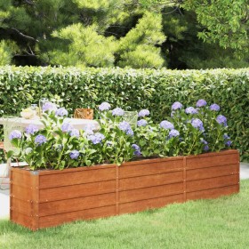 Arriate oxidado de acero corten 240x40x45 cm de vidaXL, Maceteros y jardineras - Ref: Foro24-151954, Precio: 90,45 €, Descuen...