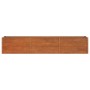 Arriate oxidado de acero corten 240x40x45 cm de vidaXL, Maceteros y jardineras - Ref: Foro24-151954, Precio: 86,99 €, Descuen...