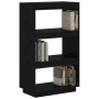 Estantería/divisor de espacios madera pino negro 60x35x103 cm de vidaXL, Librerías y estanterías - Ref: Foro24-810868, Precio...