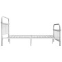 White metal bed frame 160x200 cm by vidaXL, Beds and slatted bases - Ref: Foro24-284496, Price: 172,99 €, Discount: %