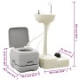 Toilet set with sink and portable water tank for camping by vidaXL, Camping and hiking - Ref: Foro24-3154906, Price: 301,34 €...