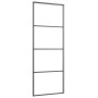 Puerta corredera con set herrajes vidrio ESG aluminio 76x205 cm de vidaXL, Puertas para el hogar - Ref: Foro24-3152146, Preci...