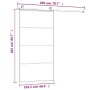 Schiebetür-Glasbeschlag-Set ESG-Aluminium 102,5x205 cm von vidaXL, Türen für zu Hause - Ref: Foro24-3152150, Preis: 244,64 €,...