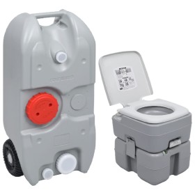 Portable toilet and water tank set for camping by vidaXL, Camping and hiking - Ref: Foro24-3154902, Price: 232,03 €, Discount: %