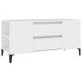 White plywood TV cabinet 102x44.5x50 cm by vidaXL, TV Furniture - Ref: Foro24-819604, Price: 76,85 €, Discount: %