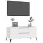 White plywood TV cabinet 102x44.5x50 cm by vidaXL, TV Furniture - Ref: Foro24-819604, Price: 76,85 €, Discount: %