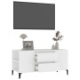 White plywood TV cabinet 102x44.5x50 cm by vidaXL, TV Furniture - Ref: Foro24-819604, Price: 76,85 €, Discount: %