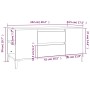 Mueble para TV madera contrachapada blanco 102x44,5x50 cm de vidaXL, Muebles TV - Ref: Foro24-819604, Precio: 76,85 €, Descue...