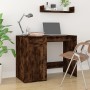 Escritorio madera contrachapada roble ahumado 100x49x75 cm de vidaXL, Escritorios - Ref: Foro24-816789, Precio: 77,63 €, Desc...