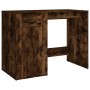 Escritorio madera contrachapada roble ahumado 100x49x75 cm de vidaXL, Escritorios - Ref: Foro24-816789, Precio: 77,63 €, Desc...