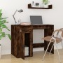 Escritorio madera contrachapada roble ahumado 100x49x75 cm de vidaXL, Escritorios - Ref: Foro24-816789, Precio: 77,63 €, Desc...