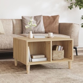 Sonoma oak plywood coffee table 60x50x36.5 cm by vidaXL, Coffee table - Ref: Foro24-821031, Price: 46,66 €, Discount: %