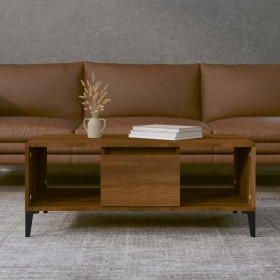 Oak brown plywood coffee table 90x50x36.5 cm by vidaXL, Coffee table - Ref: Foro24-821075, Price: 48,78 €, Discount: %