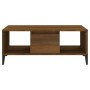 Mesa de centro madera contrachapada marrón roble 90x50x36,5 cm de vidaXL, Mesas de centro - Ref: Foro24-821075, Precio: 48,78...