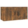 Smoked oak wall TV cabinet 80x34.5x40 cm by vidaXL, TV Furniture - Ref: Foro24-816629, Price: 53,19 €, Discount: %