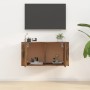 Smoked oak wall TV cabinet 80x34.5x40 cm by vidaXL, TV Furniture - Ref: Foro24-816629, Price: 53,19 €, Discount: %