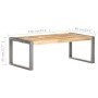 Rough mango wood coffee table 110x60x40 cm by vidaXL, Coffee table - Ref: Foro24-321556, Price: 136,99 €, Discount: %