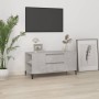 TV stand made of gray concrete plywood 102x44.5x50 cm by vidaXL, TV Furniture - Ref: Foro24-819608, Price: 80,99 €, Discount: %