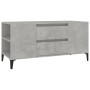 TV stand made of gray concrete plywood 102x44.5x50 cm by vidaXL, TV Furniture - Ref: Foro24-819608, Price: 80,56 €, Discount: %