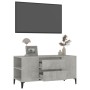 TV stand made of gray concrete plywood 102x44.5x50 cm by vidaXL, TV Furniture - Ref: Foro24-819608, Price: 80,56 €, Discount: %