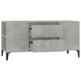 TV stand made of gray concrete plywood 102x44.5x50 cm by vidaXL, TV Furniture - Ref: Foro24-819608, Price: 80,56 €, Discount: %