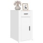 White plywood desk cabinet 40x49x75 cm by vidaXL, Closets and storage - Ref: Foro24-816792, Price: 70,58 €, Discount: %