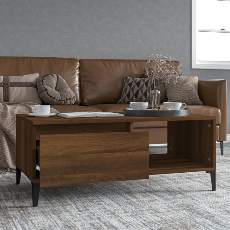 Oak brown plywood coffee table 90x50x36.5 cm by vidaXL, Coffee table - Ref: Foro24-821059, Price: 68,80 €, Discount: %