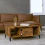 Smoked oak plywood coffee table 90x50x36.5 cm by vidaXL, Coffee table - Ref: Foro24-821073, Price: 46,99 €, Discount: %