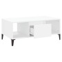 Mesa de centro madera contrachapada blanco 90x50x36,5 cm de vidaXL, Mesas de centro - Ref: Foro24-821068, Precio: 47,88 €, De...