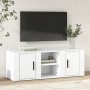 TV stand made of white plywood 100x31.5x35 cm by vidaXL, TV Furniture - Ref: Foro24-819428, Price: 59,59 €, Discount: %