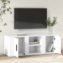 TV stand made of white plywood 100x31.5x35 cm by vidaXL, TV Furniture - Ref: Foro24-819428, Price: 59,59 €, Discount: %