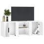 TV stand made of white plywood 100x31.5x35 cm by vidaXL, TV Furniture - Ref: Foro24-819428, Price: 59,59 €, Discount: %