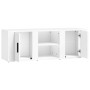 TV stand made of white plywood 100x31.5x35 cm by vidaXL, TV Furniture - Ref: Foro24-819428, Price: 59,59 €, Discount: %