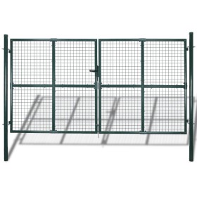 Double steel gate with powder coating by vidaXL, garden gates - Ref: Foro24-142025, Price: 427,53 €, Discount: %