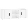 Glossy white plywood TV cabinet 100x31.5x35 cm by vidaXL, TV Furniture - Ref: Foro24-819430, Price: 56,18 €, Discount: %