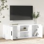 Glossy white plywood TV cabinet 100x31.5x35 cm by vidaXL, TV Furniture - Ref: Foro24-819430, Price: 56,18 €, Discount: %