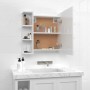 Mueble con espejo y luces LED blanco brillante 70x16,5x60 cm de vidaXL, Tocadores de baño - Ref: Foro24-808879, Precio: 85,99...