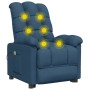 Sillón de masaje de tela azul de vidaXL, Sillones de masaje eléctricos - Ref: Foro24-342743, Precio: 208,07 €, Descuento: %