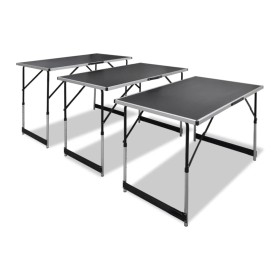 Folding wallpaper tables with adjustable height 3 units by vidaXL, Folding tables - Ref: Foro24-140641, Price: 142,70 €, Disc...