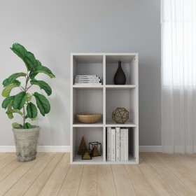 Glossy white engineered wood shelf/sideboard 66x30x98 cm by vidaXL, Bookcases and shelves - Ref: Foro24-800348, Price: 63,99 ...