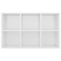 Glossy white engineered wood shelf/sideboard 66x30x98 cm by vidaXL, Bookcases and shelves - Ref: Foro24-800348, Price: 64,70 ...