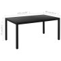 7-teiliges Garten-Essset in Schwarz und Braun von vidaXL, Gartensets - Ref: Foro24-3060085, Preis: 620,05 €, Rabatt: %