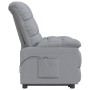 Sillón reclinable eléctrico tela gris claro de vidaXL, Sillones - Ref: Foro24-3073748, Precio: 222,83 €, Descuento: %