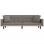 Sofá cama con cojines tela gris taupe de vidaXL, Sofás - Ref: Foro24-351880, Precio: 249,71 €, Descuento: %