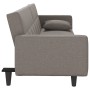 Sofá cama con cojines tela gris taupe de vidaXL, Sofás - Ref: Foro24-351880, Precio: 249,99 €, Descuento: %