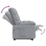 Sillón reclinable eléctrico tela gris claro de vidaXL, Sillones - Ref: Foro24-3073748, Precio: 222,83 €, Descuento: %